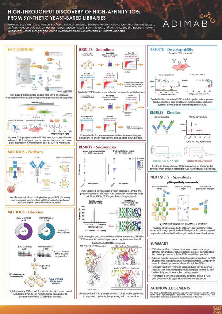 High-throughput discovery of high-affinity TCRs from synthetic yeast-based libraries