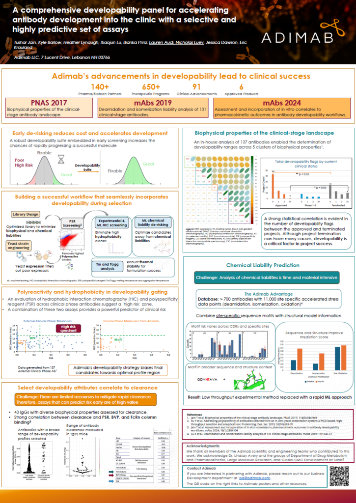 Screenshot of AET 2026 Developability poster